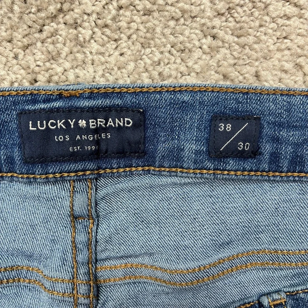 Lucky Brand 410 Athletic Slim Jeans Men 38x30 Medium Wash 5-Pocket Stretch Denim